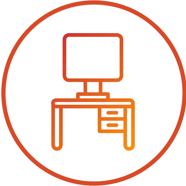 Vector Design Workstation Icon Style