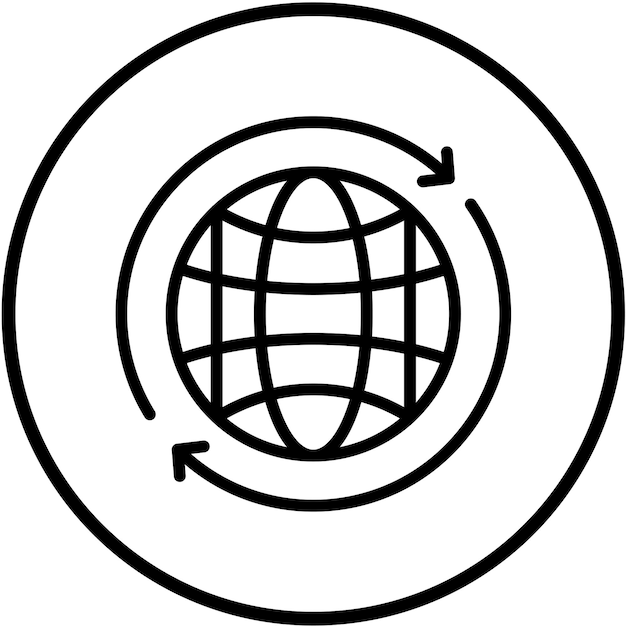 Vector Design Worldwide Icon Style