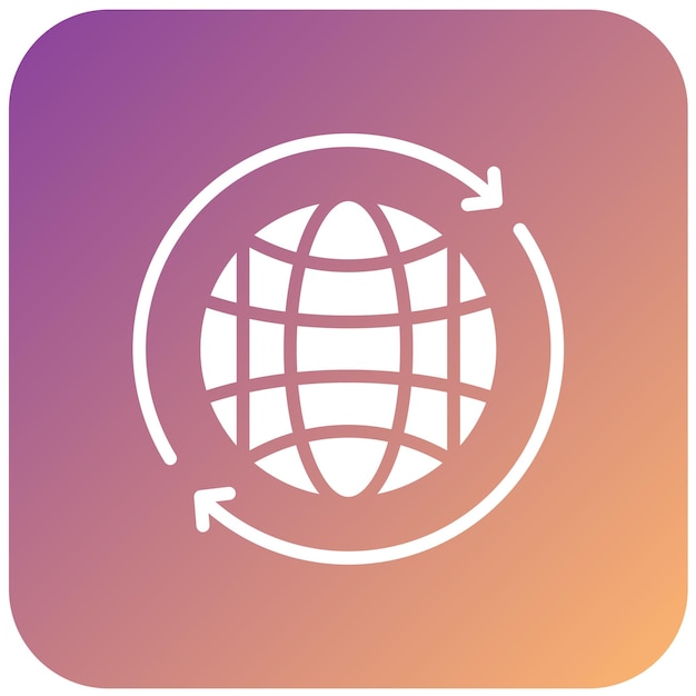 Vector Design Worldwide Icon Style