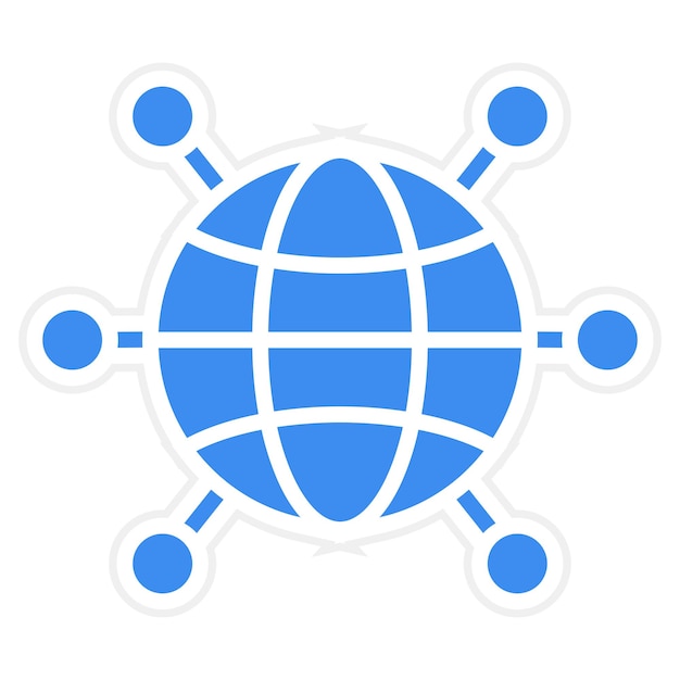 Vector Design Worldwide Network Icon Style