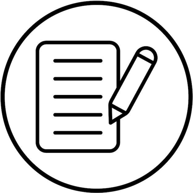 Vector Design Write Icon Style