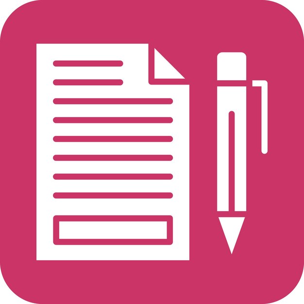 Vector Design Writing Icon Style