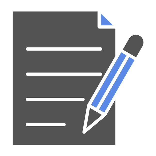 Vector Design Writing Icon Style