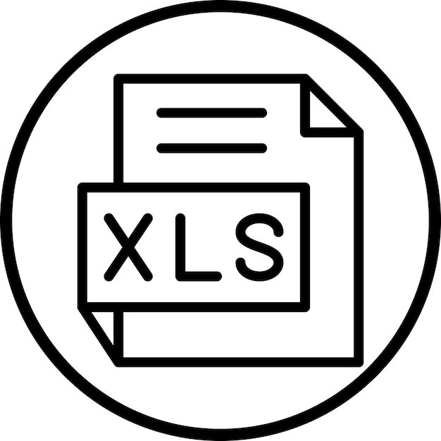Vector Design XLS Icon Style