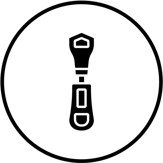 Vector Design Zipper Icon Style
