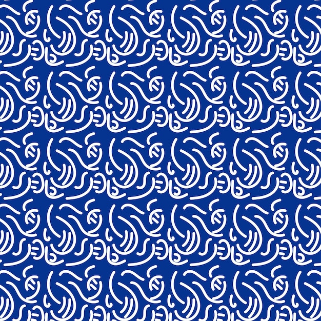 Vector different hand drawn doodle elements pattern abstract seamless background