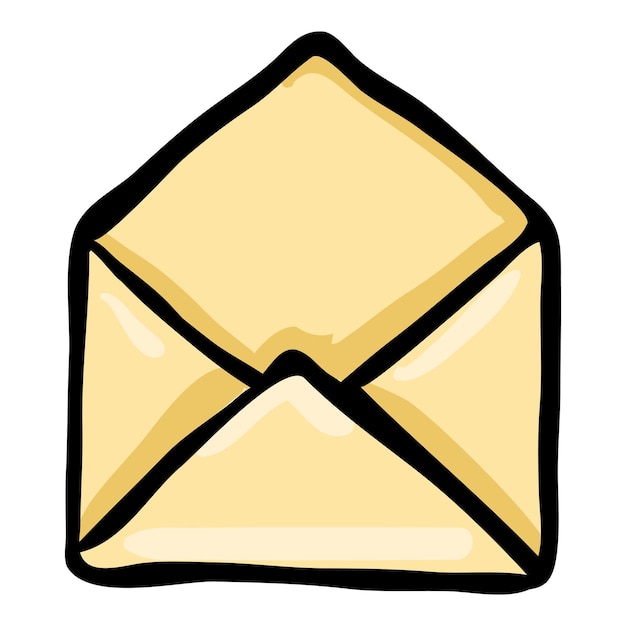 Vector Doodle Message Icon