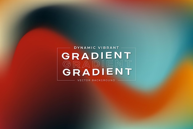 Vector dynamic vibrant gradient background