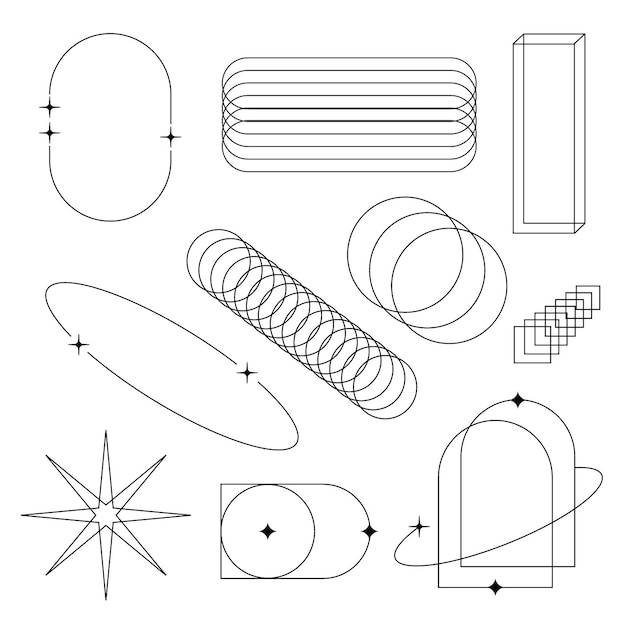 VECTOR ELEMENTS ASSETS Y2K ILLUSTRATION VECTOR SOCIAL MEDIA