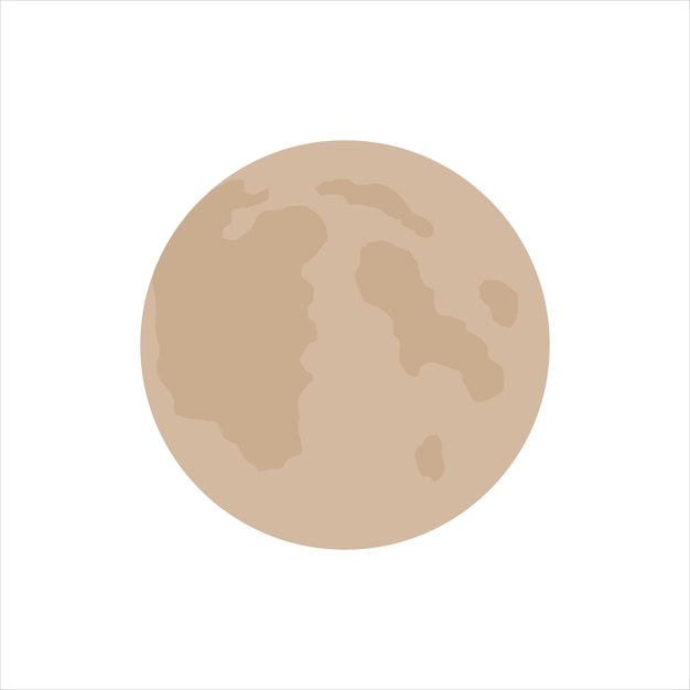 vector eps 10 full moon in flat style astrology astronomy moon phases science space