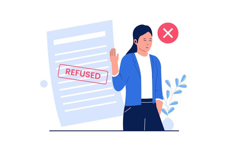 Vektor vector flat of refused paper document