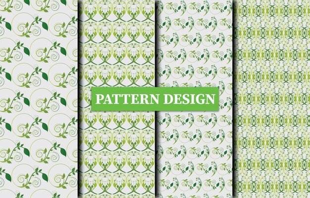 Vector floral background in flat style amp clean pattren design