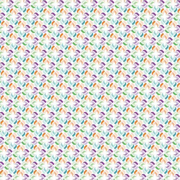 Vector floral hand painted fabric pattern