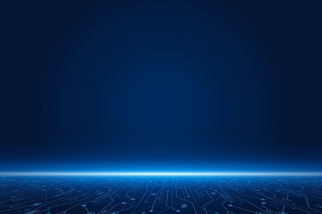 Vector futuristic technology background  Electronic motherboard  Communication and engineering concept