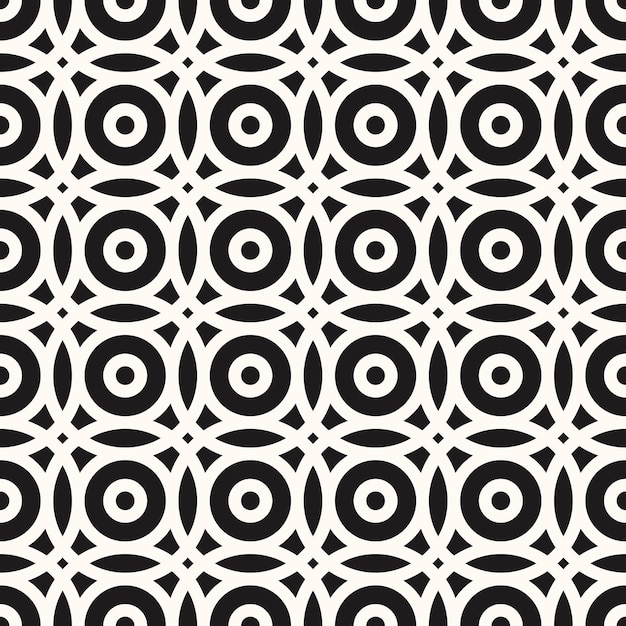 Vector Geometric Abstract Seamless Monochrome Pattern Texture Repeating Background