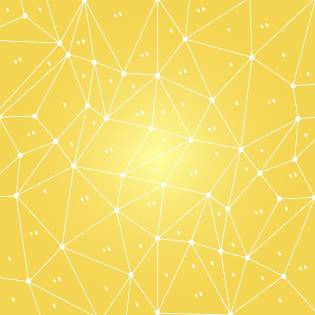 Vector geometric background in yellow colors in cartoon comic style