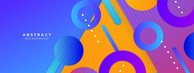vector geometric elements landing page template
