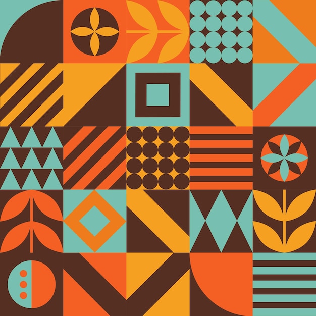 Vector geometric pattern design