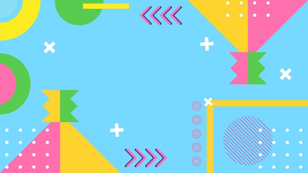 Vector geometric shapes wallpaper concept
