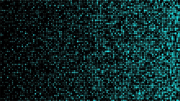 Vector glitch texture background Abstract halftone with noise effect and dots Screen with matrix or binary code
