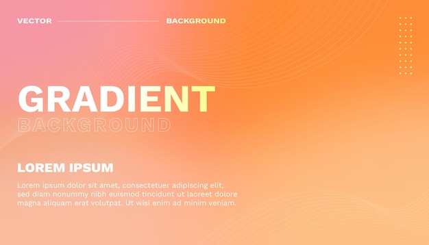 vector gradient abstract background template with text