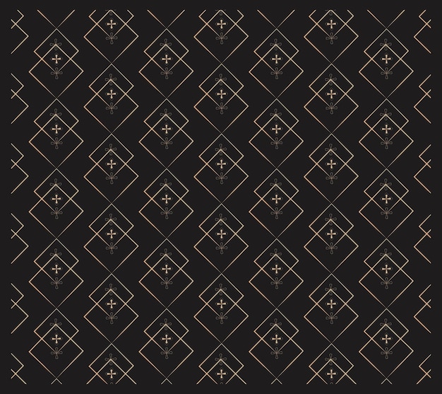 Vector gradient art deco pattern