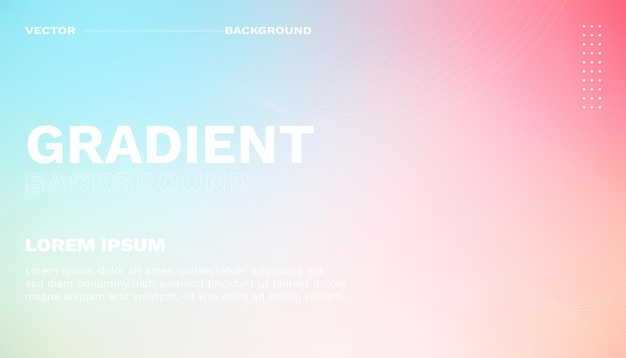 Vector Gradient Background Smash Soft Color Soft Blue and Pink