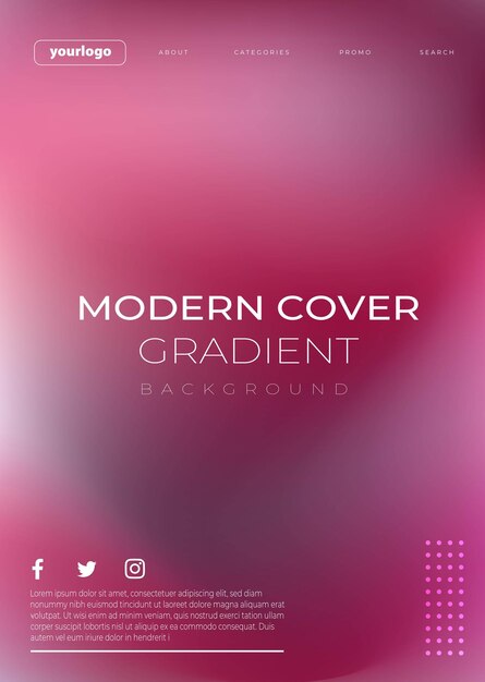 vector gradient covers dynamic background templates with modern abstract design