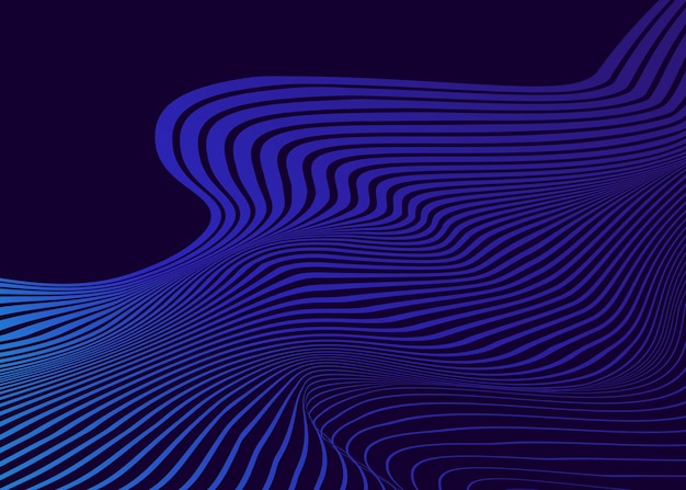 vector gradient lines wave background