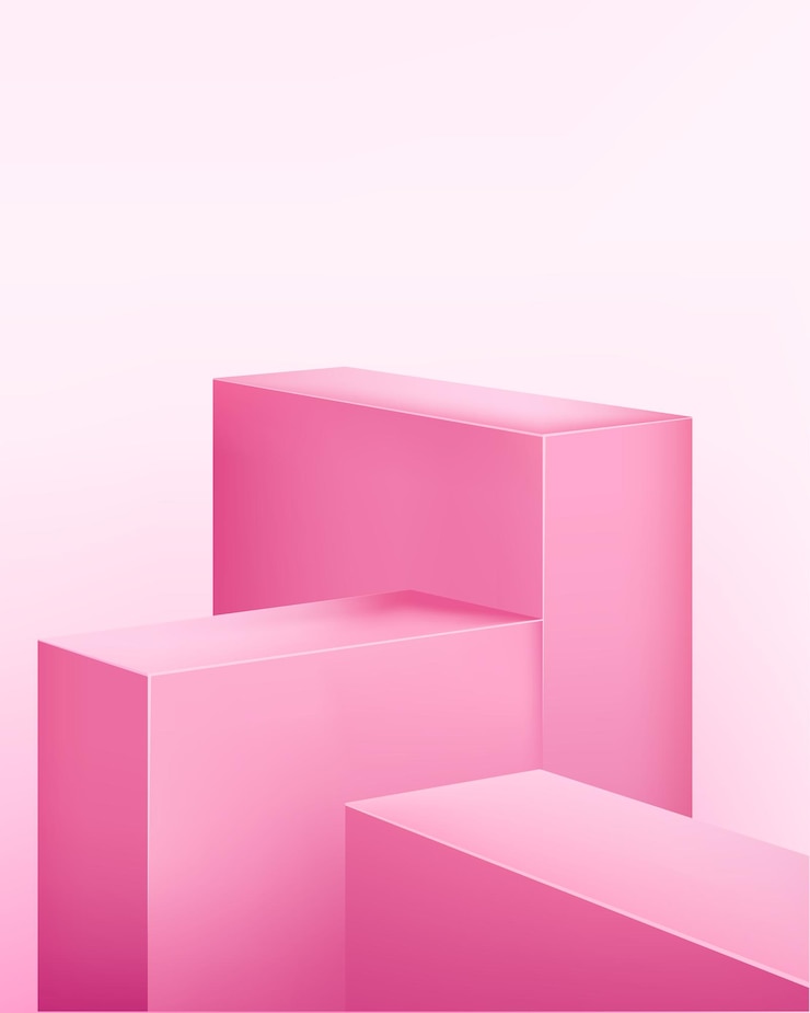 Vektör vector gradient pink podium product display background