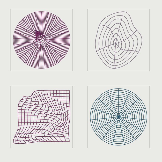 vector graphic assets set extraordinary graphic assets cyberpunk elements