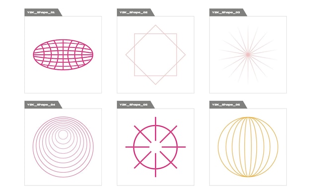 Vector Graphic Assets Set Large set of retro objects for design Templates for notes posters