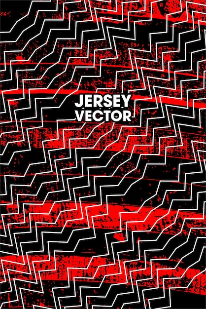 Vector grunge and wave lines for sport jersey design