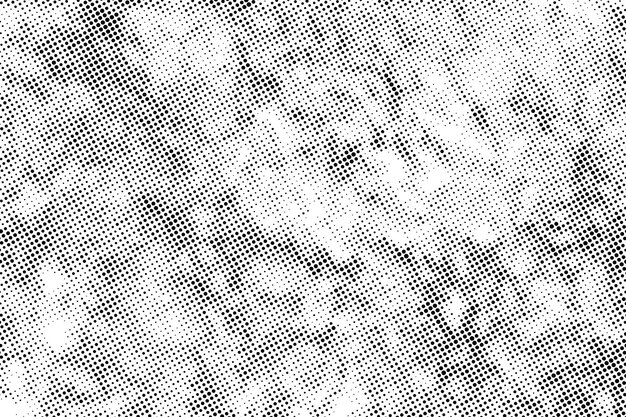 Vector grunge pattern dots raster painting halftone on white background