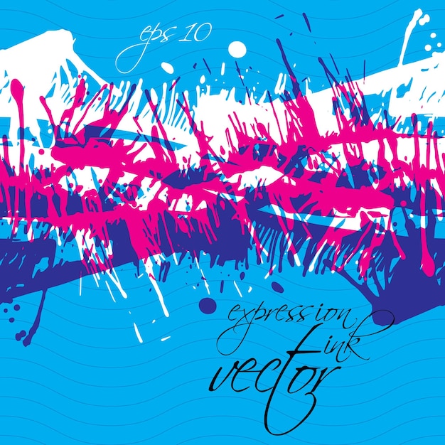 vector grungy watercolor shaded painting, expressive messy blob seamless pattern, eps10, colorful untidy background.