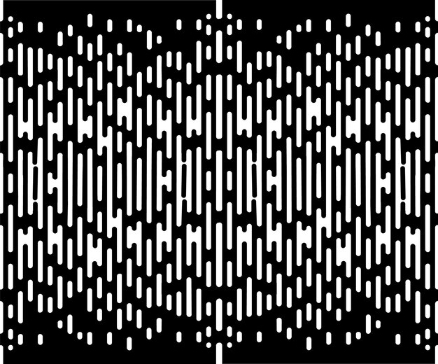 vector halftone transition abstract wallpaper pattern seamless black and white irregular rounded lin