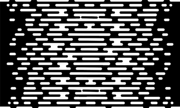 Vector halftone transition abstract wallpaper pattern seamless black and white irregular rounded lin