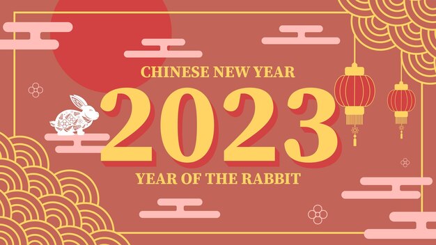 Vector Happy Chinese New Year 2023 Background