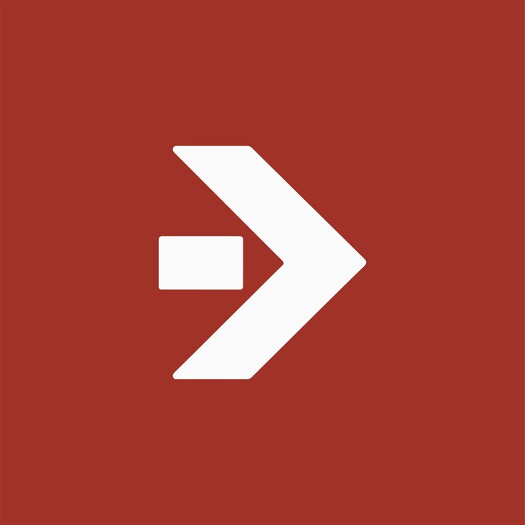vector icon for an arrow sign