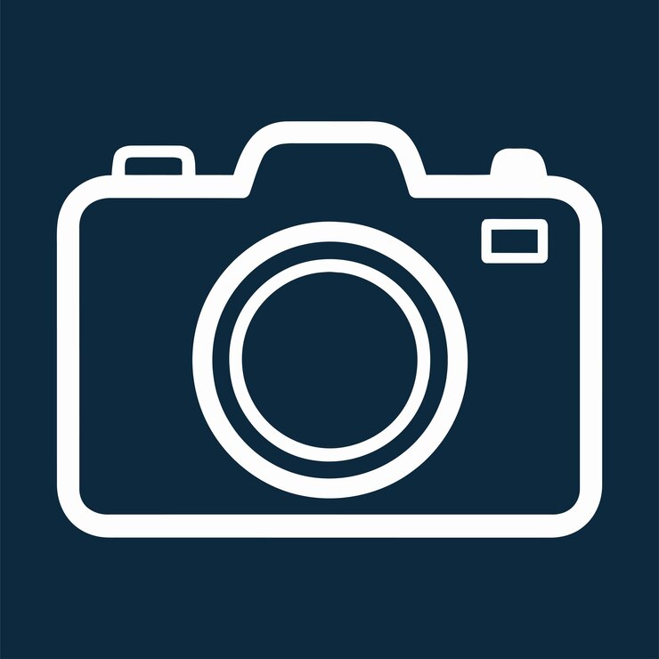 Vector icon for camera photography