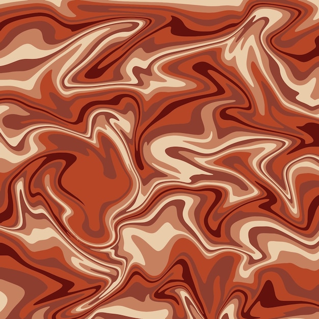 Vector illustration Abstract wavy background in dark orange and white colors