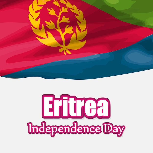 Vector illustration for Happy Independence day Eritrea