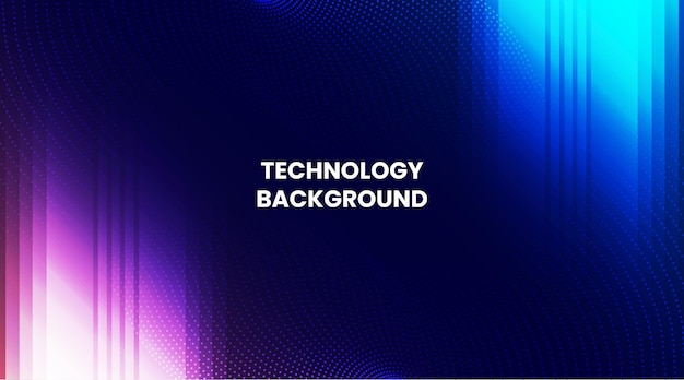 Vector illustration molecule Connected lines with dots technology on blue background