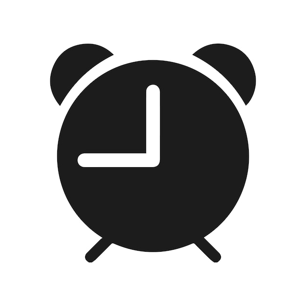 vector illustration of clock on white background