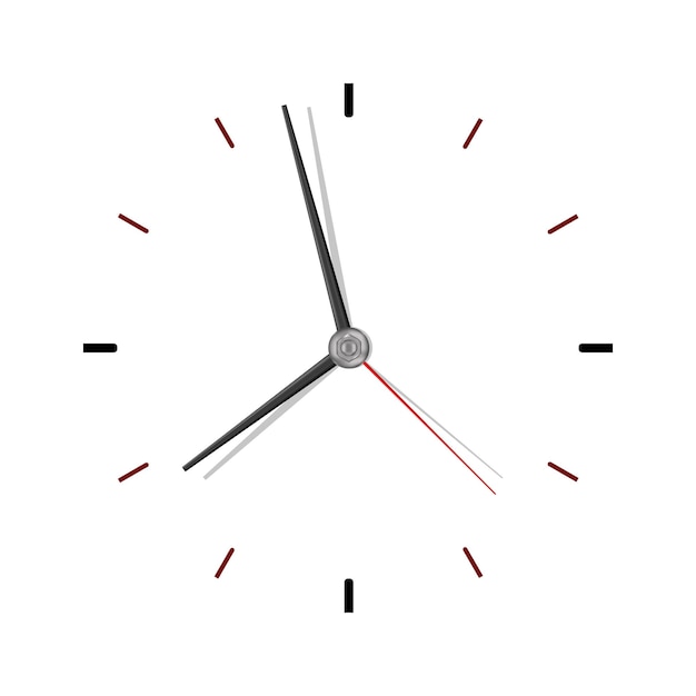 vector illustration of diy clock