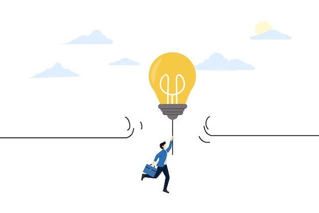 vector illustration of Overcoming obstacles concept to reach target goal