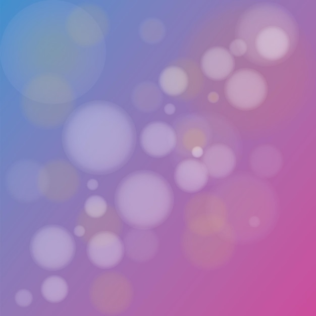 Vector illustration of Pink Purple Bokeh Background with blurry white circles