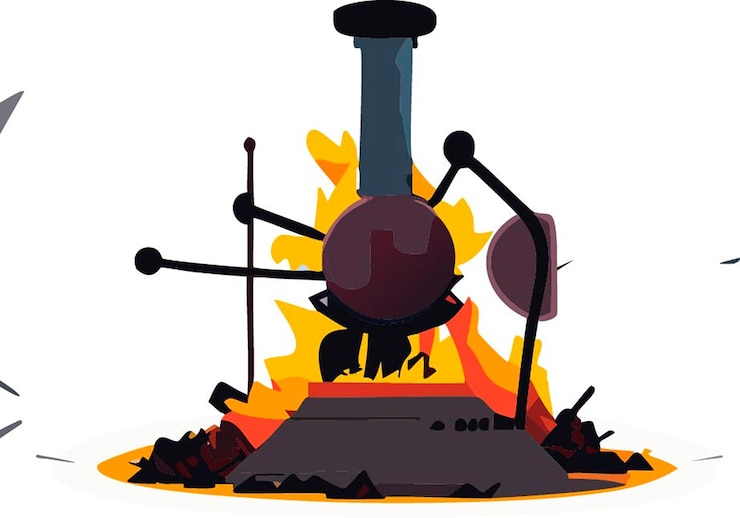 Vektör vector illustration of scientific laboratory