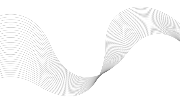 Vector Illustration of the gray pattern of lines abstract background
