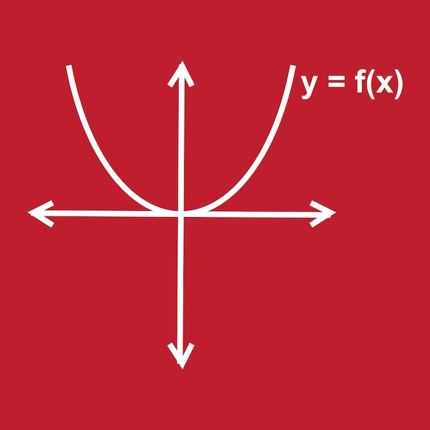 vector illustration of two arrows pointing different directions on a red background illustration